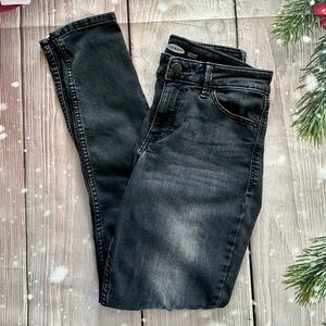 Old Navy Rockstar Mid Rise Super Skinny Charcoal Jeans, Size 4